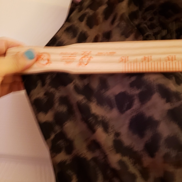 H&M Leopard/ Camo Sheer Safari Dress - Picture 9 of 12